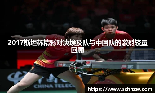 2017斯坦杯精彩对决埃及队与中国队的激烈较量回顾